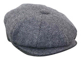 HT6316 - vīriešu tvīda cepure ar "siļķu kaula" rakstu un "Peaky Blinders" rakstu