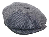 HT6316 - vīriešu tvīda cepure ar "siļķu kaula" rakstu un "Peaky Blinders" rakstu
