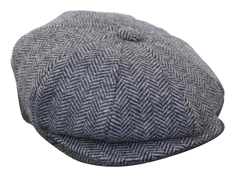 HT6316 - vīriešu tvīda cepure ar "siļķu kaula" rakstu un "Peaky Blinders" rakstu
