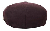 HT6363 - vīriešu vintage tvīda Newsboy Peaky Blinders cepure - brūna/vīna krāsā