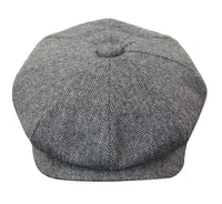 HT6364 - vīriešu tvīda cepure ar "siļķu kaula" rakstu un "Newsboy Peaky Blinders" rakstu