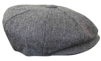HT6364 - vīriešu tvīda cepure ar "siļķu kaula" rakstu un "Newsboy Peaky Blinders" rakstu