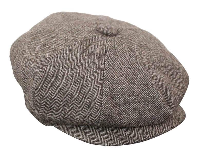 HT6364 - vīriešu tvīda cepure ar "siļķu kaula" rakstu un "Newsboy Peaky Blinders" rakstu