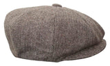 HT6364 - vīriešu tvīda cepure ar "siļķu kaula" rakstu un "Newsboy Peaky Blinders" rakstu