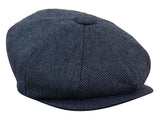 HT6364 - vīriešu tvīda cepure ar "siļķu kaula" rakstu un "Newsboy Peaky Blinders" rakstu