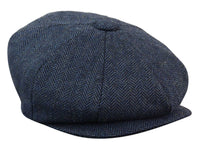 HT6364 - vīriešu tvīda cepure ar "siļķu kaula" rakstu un "Newsboy Peaky Blinders" rakstu