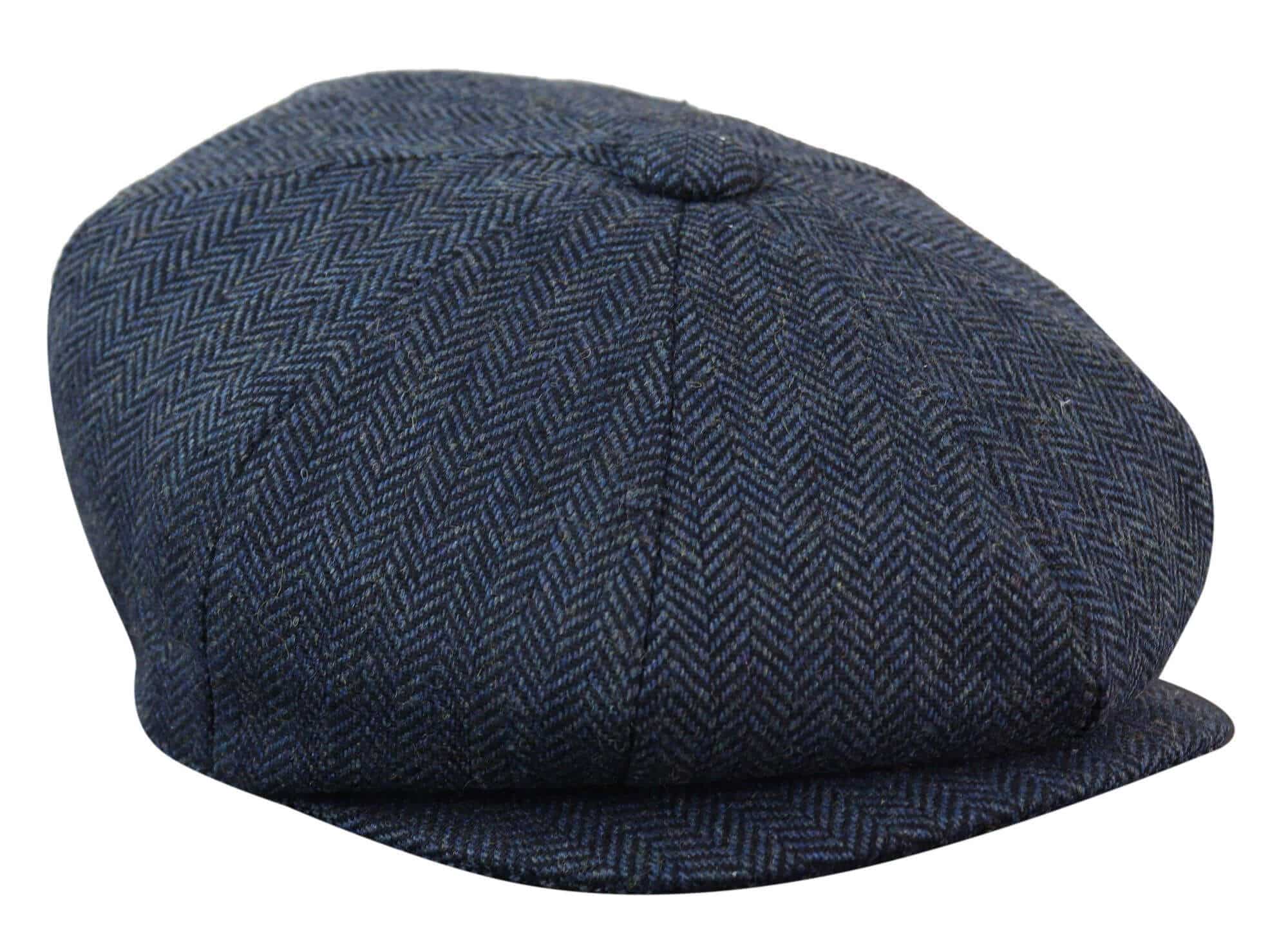 HT6364 - vīriešu tvīda cepure ar "siļķu kaula" rakstu un "Newsboy Peaky Blinders" rakstu
