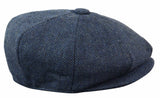 HT6364 - vīriešu tvīda cepure ar "siļķu kaula" rakstu un "Newsboy Peaky Blinders" rakstu