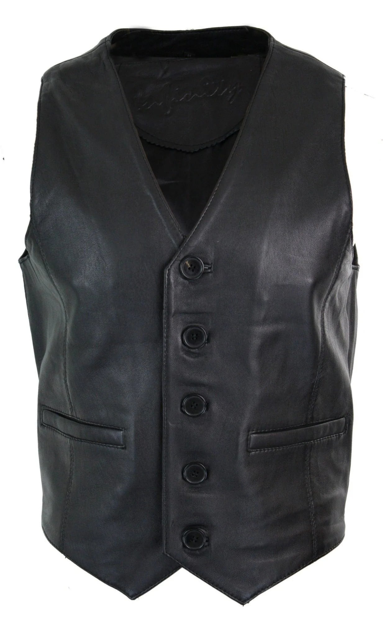 Infinity 153 Napa - vīriešu īstas ādas veste, klasiska, vintage, retro, melna