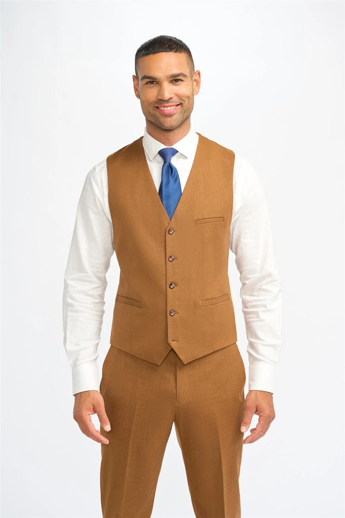 Džeimss - vīriešu kamieļbrūna vilnas veste