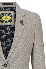 Sieviešu tvīda bēša žakete vilnas klasiskā medību jaka no 1920. gadu retro stila