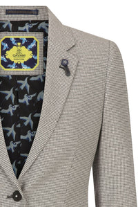 Sieviešu tvīda bēša žakete vilnas klasiskā medību jaka no 1920. gadu retro stila