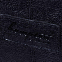 Īstas ādas pārnēsājamā nakts soma - melna