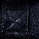 Īstas ādas pārnēsājamā nakts soma - melna