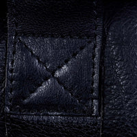 Īstas ādas pārnēsājamā nakts soma - melna