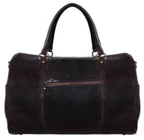 Īstas ādas vintage rokas bagāžas ceļojumu soma - brūna