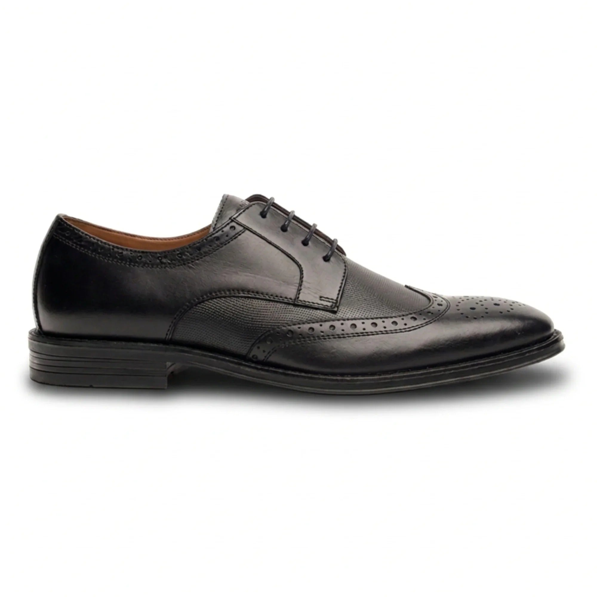 Lorenzo - vīriešu melnas pulētas ādas Oxfords kurpes