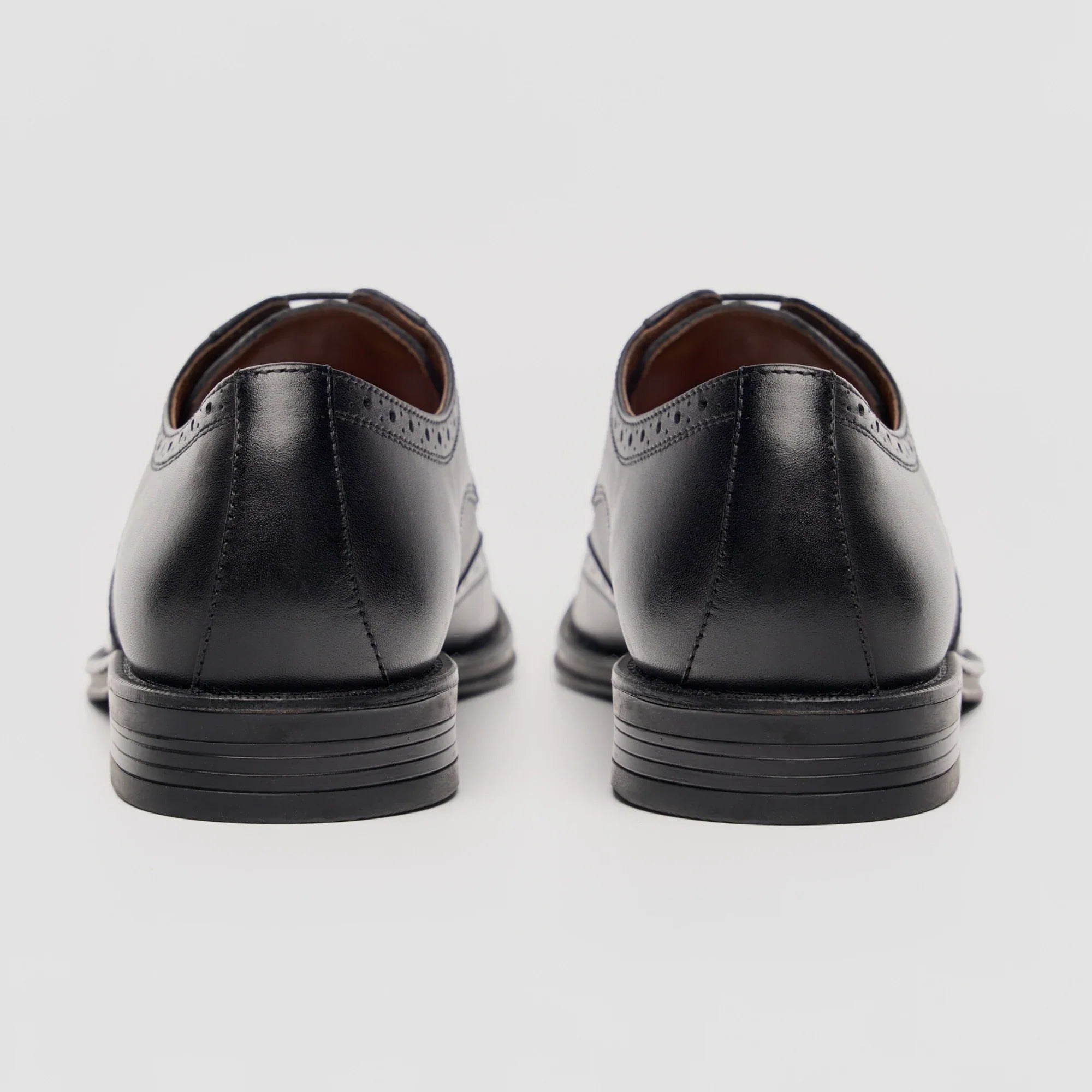 Lorenzo - vīriešu melnas pulētas ādas Oxfords kurpes