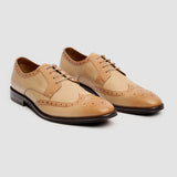 Lorenzo - vīriešu ziloņkaula krāsas pulētas ādas Oxfords kurpes