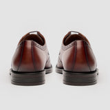 Lorenzo - vīriešu dzeltenbrūnas pulētas ādas Oxfords kurpes