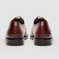Lorenzo - vīriešu dzeltenbrūnas pulētas ādas Oxfords kurpes