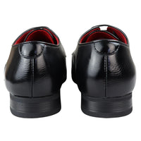 Vīriešu apavi ar elegantu, formālu apaviem, perforētu, smailu apdari, mežģīnēm, melnas ādas, PU audums