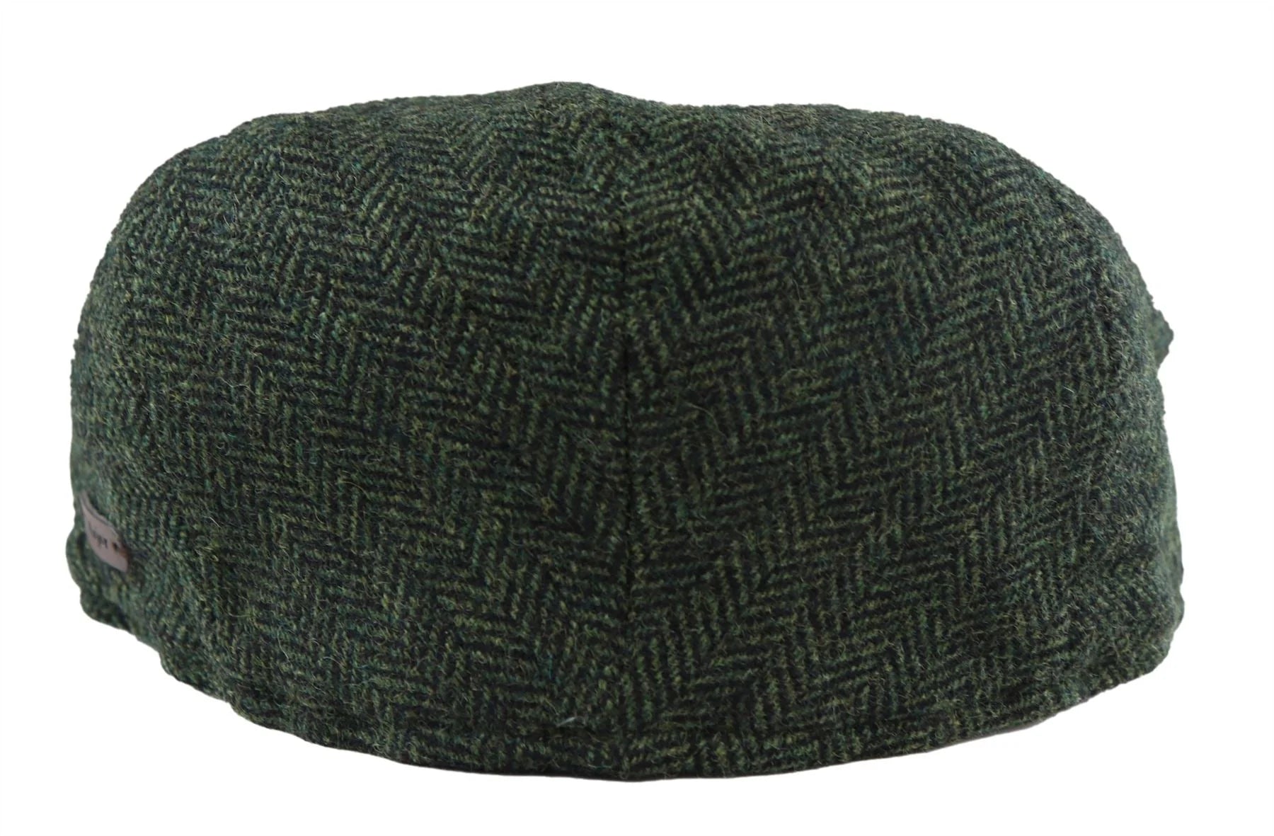 Vīriešu plakana cepure ar vilnas "siļķu kaula" rakstu, olīvu krāsas tvīda raksts, klasisks 1920. gadu unisex stila zēniem