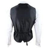 Marco - vīriešu divrindu veste ar apaļu malu, melna