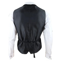Marco - vīriešu divrindu veste ar apaļu malu, melna
