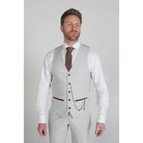 Mark - vīriešu bēša rūtaina veste