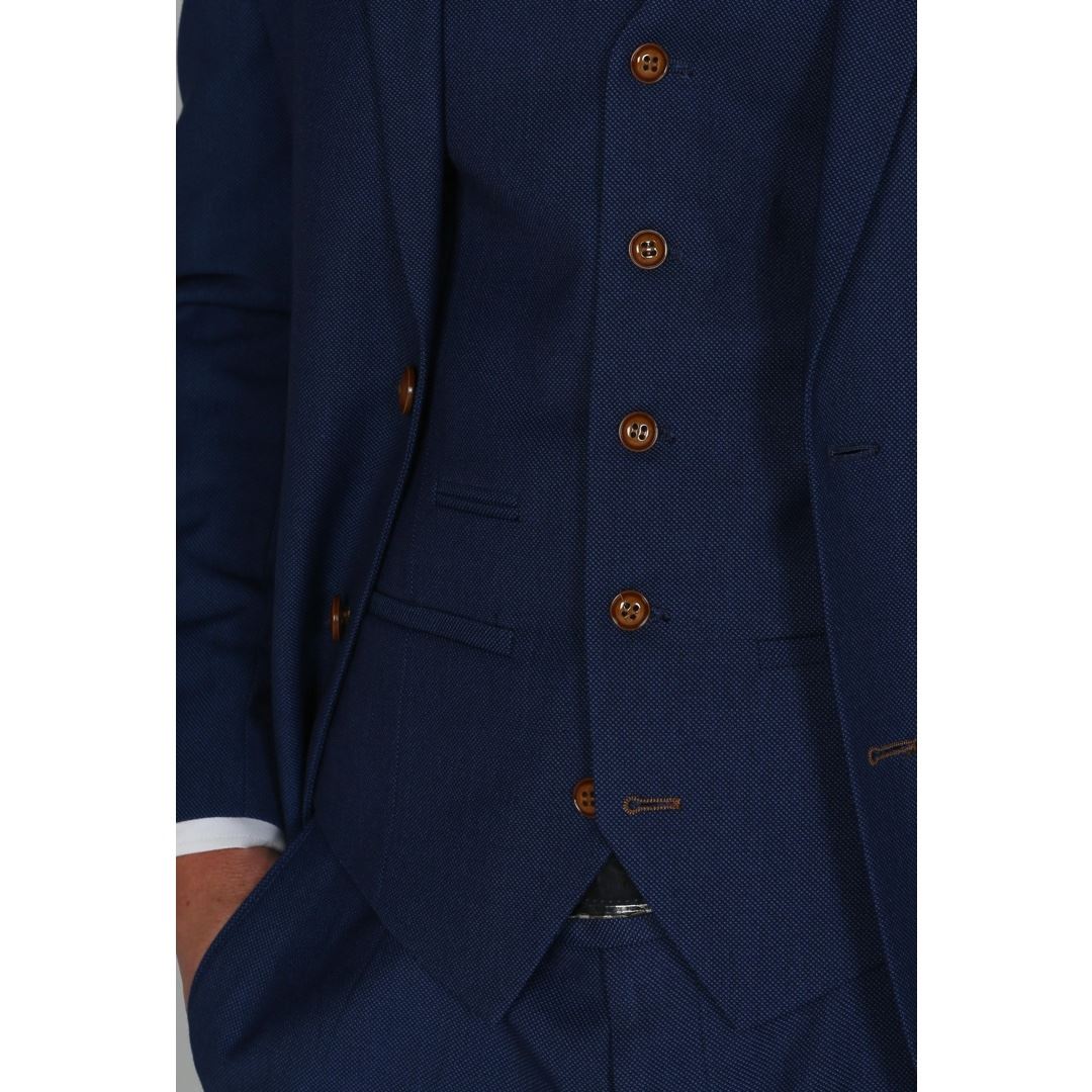 Mayfair - vīriešu vienkārša zila veste