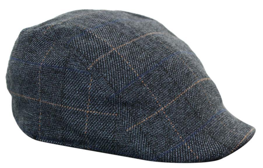 Marc Darcy Scott vīriešu tvīda vintage retro vectētiņa plakanas cepures ar Peaky Blinders rūtainu klasisko dizainu