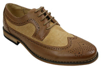 Vīriešu ādas apavi ar brogu audumu, itāļu dizainera, eleganti, ikdienas, brūni, melni, tumši zili, retro stila
