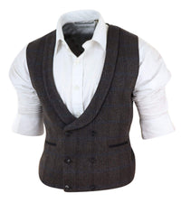 Vīriešu divrindu tvīda veste
