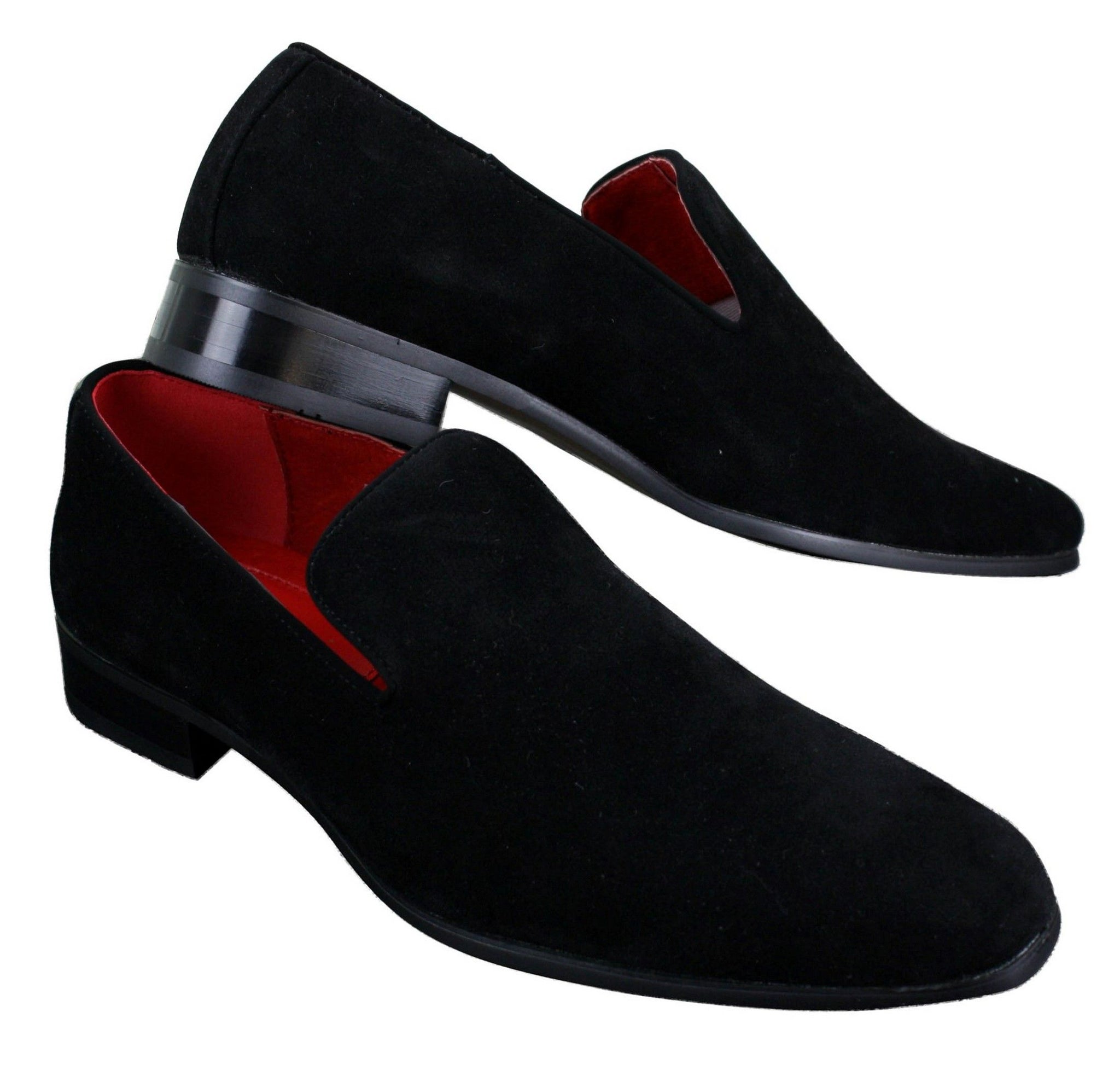 Vīriešu uzvelkamie zamšādas mokasīni, ādas, eleganti, ikdienas, sarkani, zili, melni