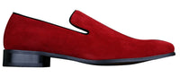 Vīriešu uzvelkamie zamšādas mokasīni, ādas, eleganti, ikdienas, sarkani, zili, melni