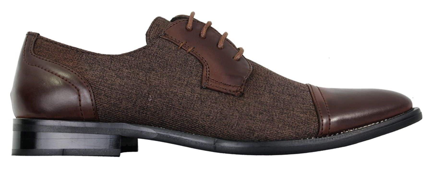 Vīriešu eleganti ikdienas apavi ar šņorēm un ādas apaviem ar šņorēm, vintage retro stilā
