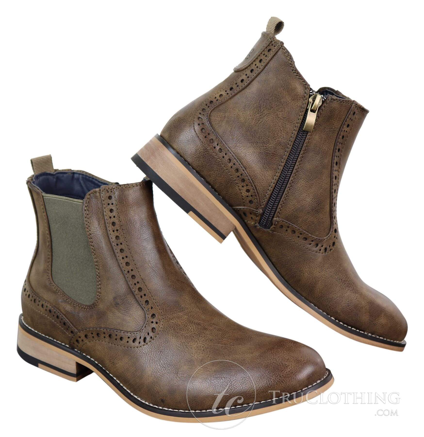 Vīriešu vintage brogue puszābaki - Cavani Fox