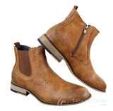 Vīriešu vintage brogue puszābaki - Cavani Fox