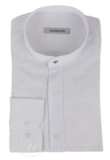 Vīriešu vintage rūtaina raksta krekls ar noņemamu apkakli