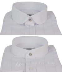 Vīriešu vintage rūtaina raksta krekls ar noņemamu apkakli