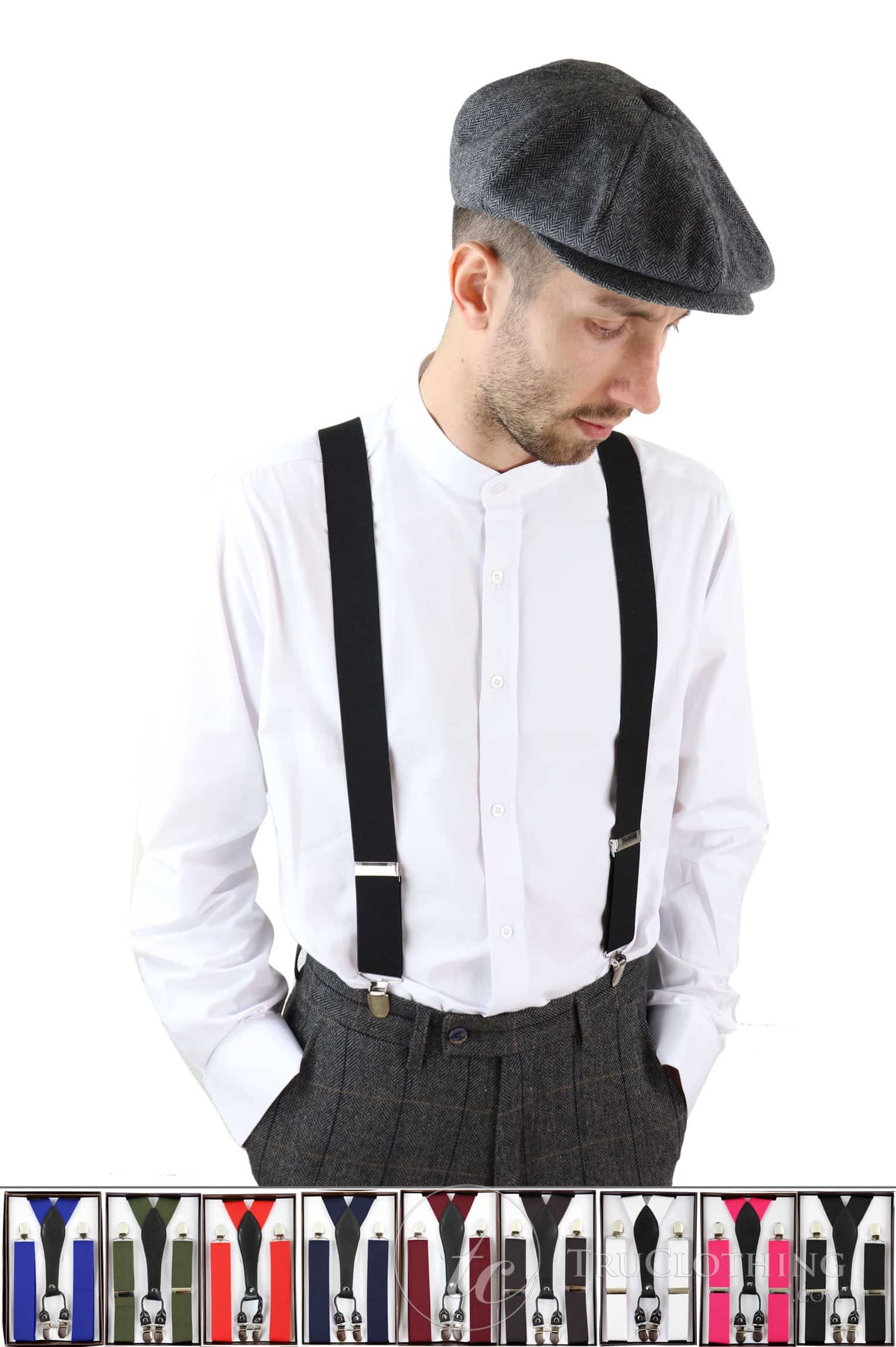 Vīriešu vintage bikšu lencītes/bikšturi - daudzās krāsās