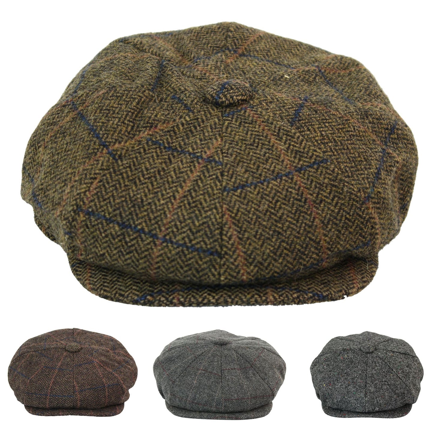 Vīriešu vintage tvīda Peaky Blinders cepure