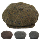 Vīriešu vintage tvīda Peaky Blinders cepure