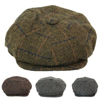 Vīriešu vintage tvīda Peaky Blinders cepure