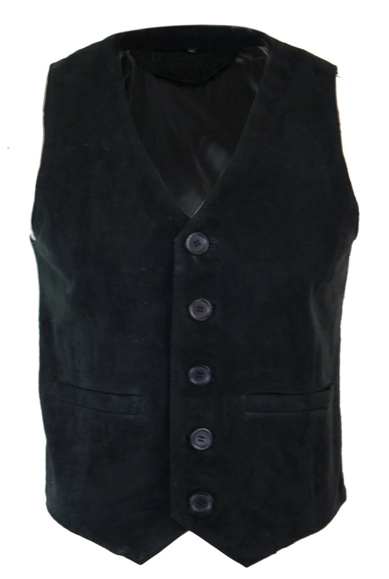 Vīriešu veste, īsta zamšādas, retro vintage vesterna veste, melna