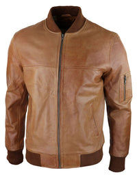 Vīriešu īstas ādas bomberjaka no ādas, ikdienas, Varsity Vintage, eleganta, ikdienas, dzeltenbrūna