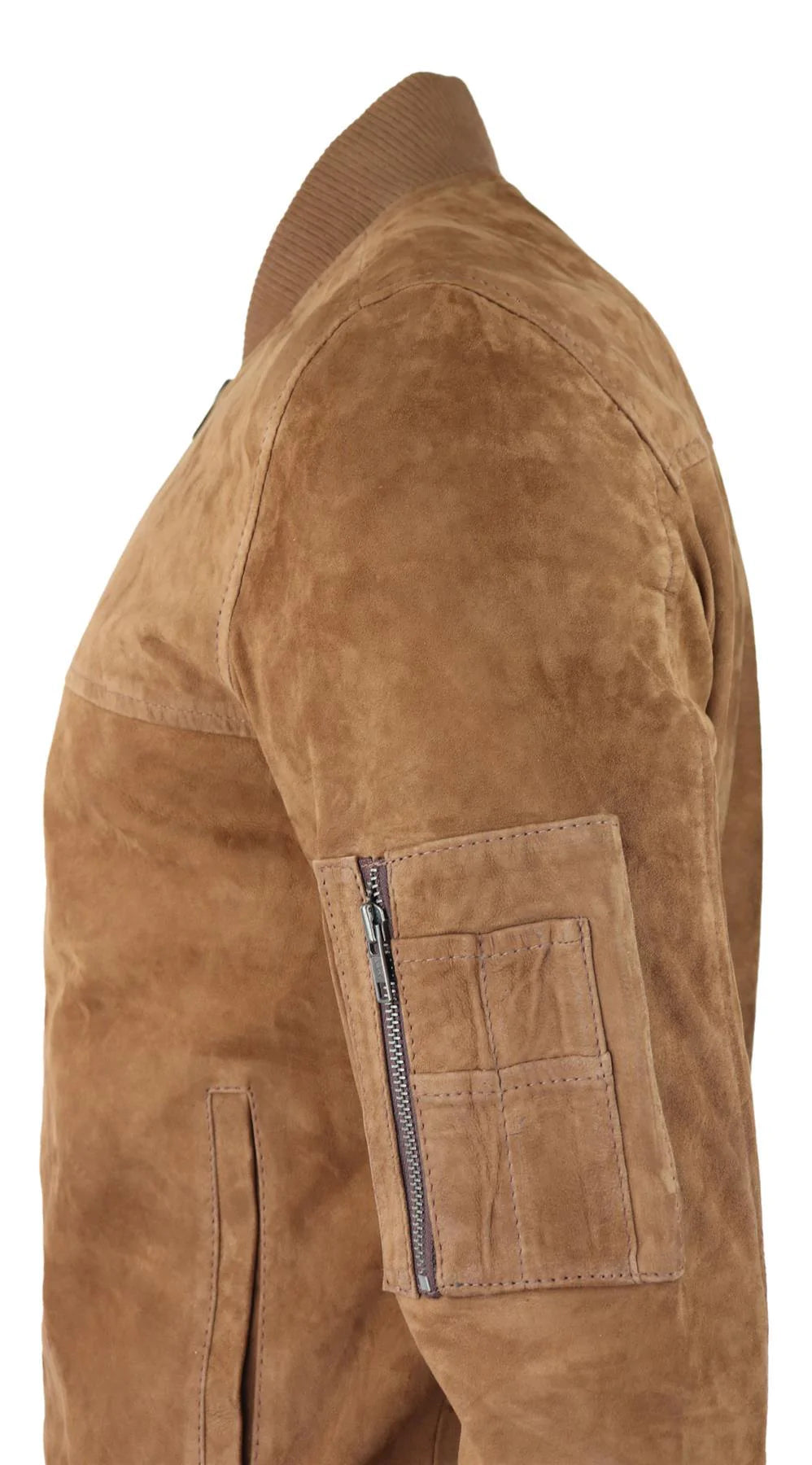 Vīriešu īstas zamšādas bomberjaka no ādas, ikdienas, universitātes, vintage stila, eleganta, ikdienas, brūna