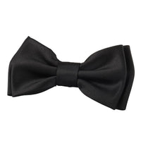 Vīriešu tauriņa kaklasaites kabatas kvadrātiņu aproču pogu dāvanu komplekts melnā krāsā