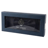 Vīriešu tauriņa kaklasaites kabatas kvadrātiņu aproču pogu dāvanu komplekts melnā krāsā